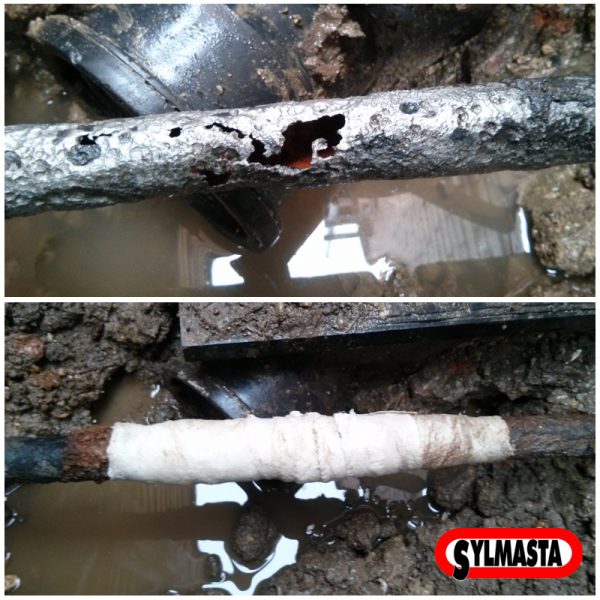 Ninety Year Old Iron Pipe Before After 800x800 Sylmasta