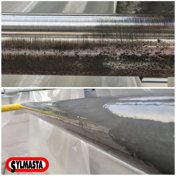 Corroded CHP Gas Pipe Liquid Metal Before After 800x800 Sylmasta