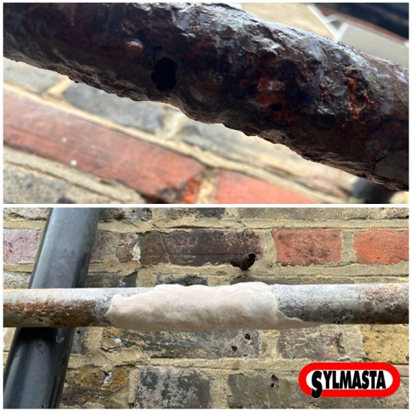 Wimbledon Cottages Leaking Pipe Before After 800x800 Sylmasta